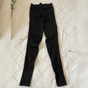 Black Nux Small leggings with cut out designs, thick material, worn once